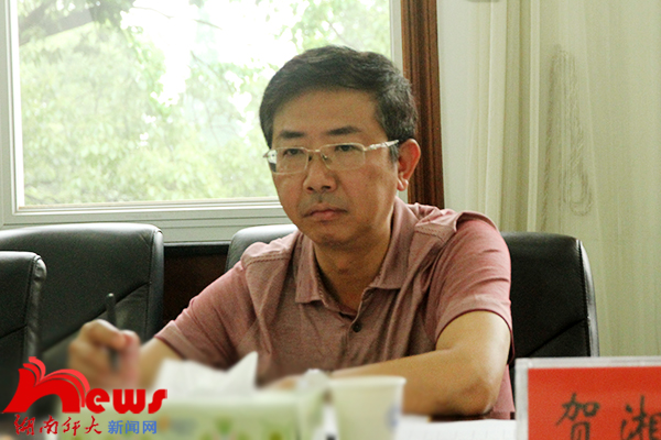 长沙水业集团董事长贺湘林来校调研(图2)