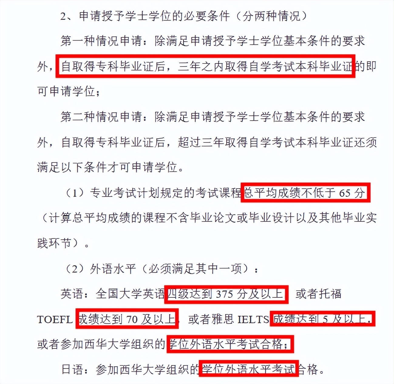 自考申请学位证需要满足哪些条件?(图5)