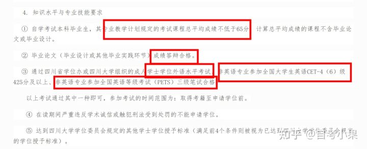 自考本科学位证什么条件才能拿到?(图2)