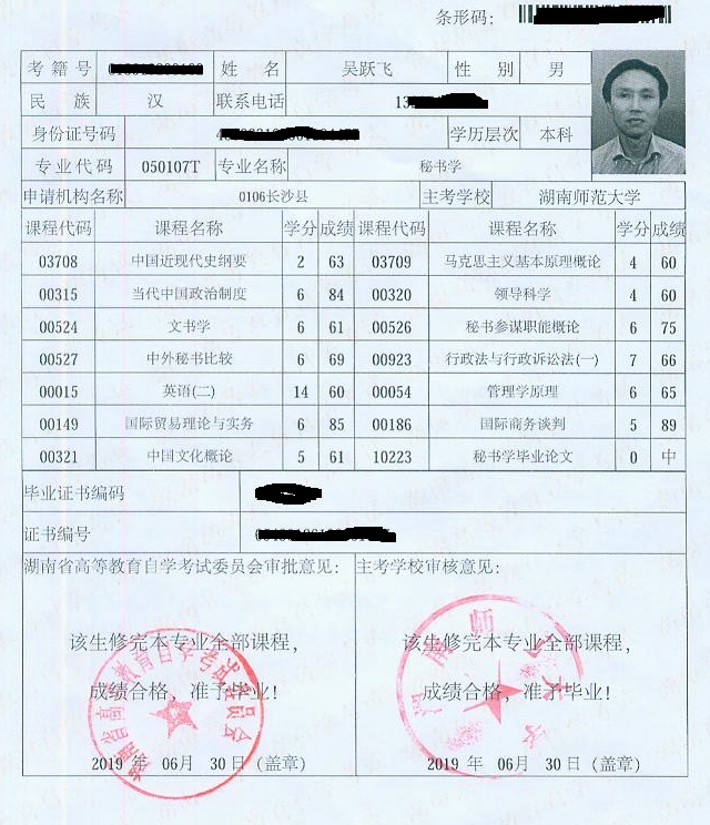 我的第十五个自考本科:湖南师大秘书学(图3)