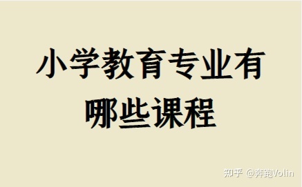 小学教育专业有哪些课程(图1)